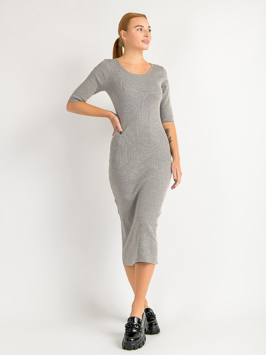 Sukienka Dzianinowa Midi Popielaty L SZACHOWNICA Moda Sklep EMPIK COM sukienka-dzianinowa-midi-popielaty-l-szachownica-moda-sklep-empik-com