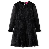 Sukienka dziecięca czarna tiul cekiny 92