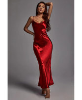 Sukienka Emilia Metaliczne Wino - KochamMode