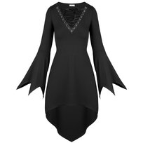 Sukienka GOTYCKA goth szerokie rękawy Produkt Polski Wonderlandia