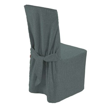 Sukienka na krzesło, City, szary błękit szenil, 45×94 cm - Dekoria