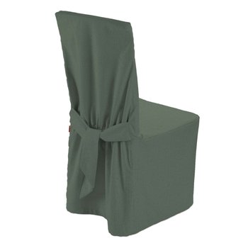 Sukienka na krzesło, Linen, zgaszony zielony, 45×94 cm - Dekoria