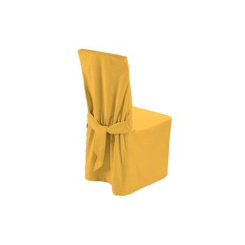 Sukienka na krzesło, Loneta, żółty, 45×94 cm - Dekoria