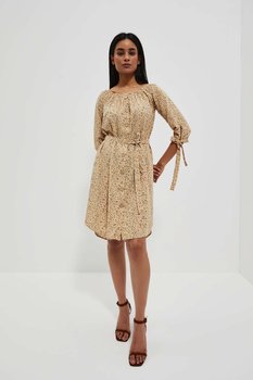 Sukienka z delikatnym nadrukiem-44 - Moodo