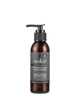 Sukin, Oil Balancing, matująco-normalizujący krem do twarzy z aktywnym węglem, 125 ml - Sukin