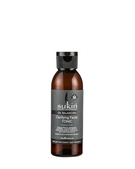 Sukin, Oil Balancing, ściągający tonik do twarzy z aktywnym węglem, 125 ml - Sukin