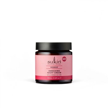 Sukin, Rosehip, wzbogacający krem na noc, 120 ml - Sukin