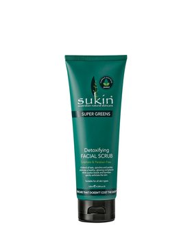 Sukin, Super Greens, detoksykujący scrub do twarzy, 125 ml - Sukin