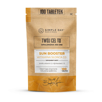 Sun Booster -  wit. D i ochrona skóry, Beta Karoten.  100 tabletek. - Twój Cel To