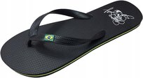 Sun & Surf Brazylijskie Klapki Plażowe Męskie Czarne Rozmiar 45