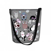 Sunlovers, Torba/listonoszka filcowa Funky, Koty Catnip, 32x25x10 cm Sunlovers