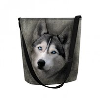 Sunlovers, Torba/listonoszka filcowa Funky, Pies Husky, 32x25x10 cm Sunlovers
