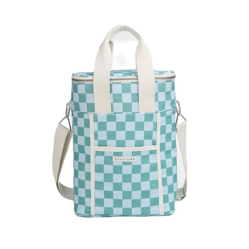 SUNNYLiFE blue color Canvas Drinks Bag Jardin Ocean