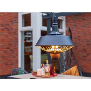 Sunred Grzejnik wiszący Indus, 2100 W, halogen, czarny, RSH16 - Sunred