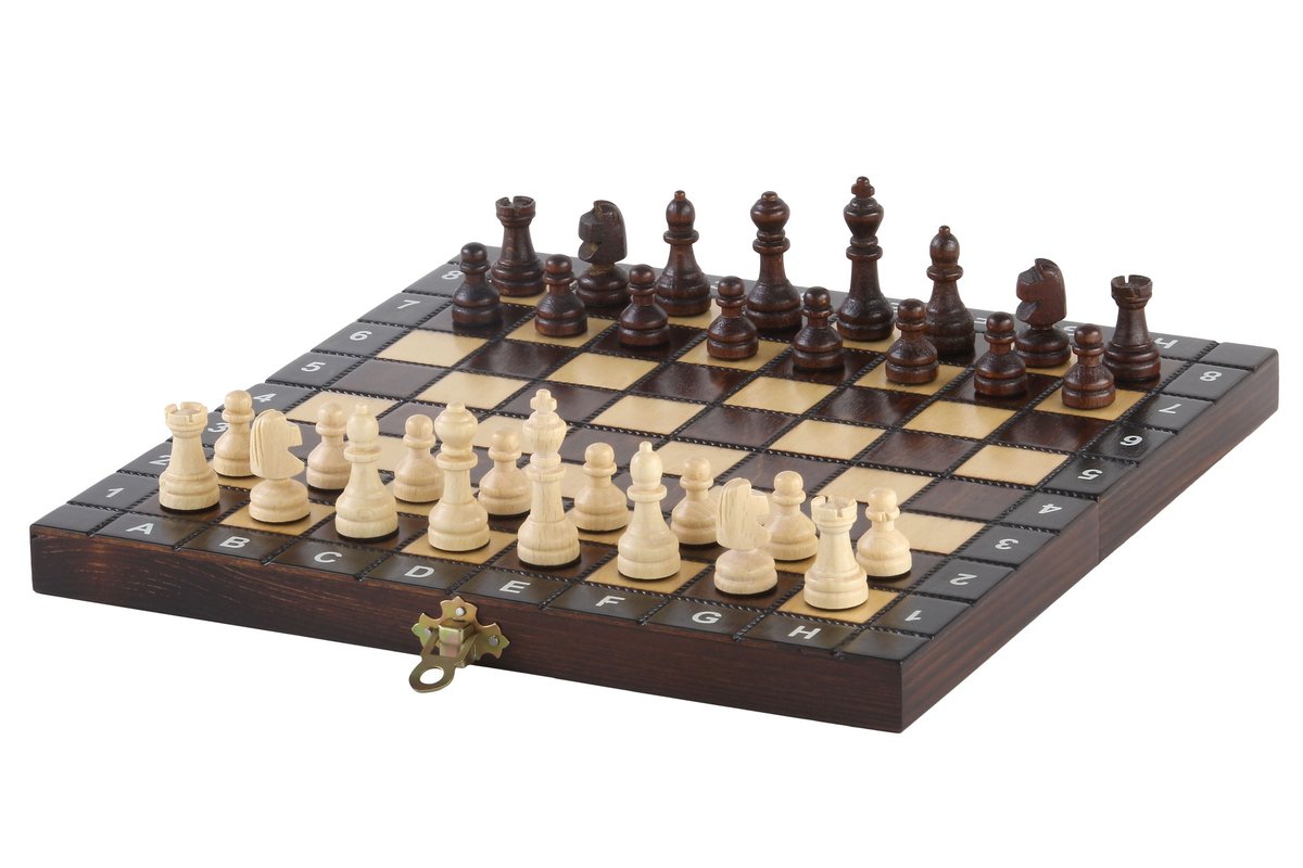 Sunrise Chess & Games, Zestaw szkolny, drewniany, Szachy + Warcaby + Backgammon