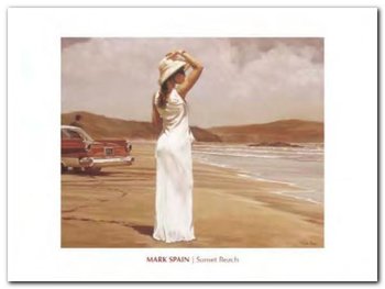 Sunset Beach plakat obraz 80x60cm - Wizard+Genius