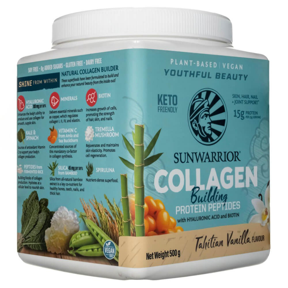 Sunwarrior Collagen Building Protein Peptides Tahitian Waniliowy 500   Sunwarrior Collagen Building Protein Peptides Tahitian Waniliowy 500 G B Iext128306097 