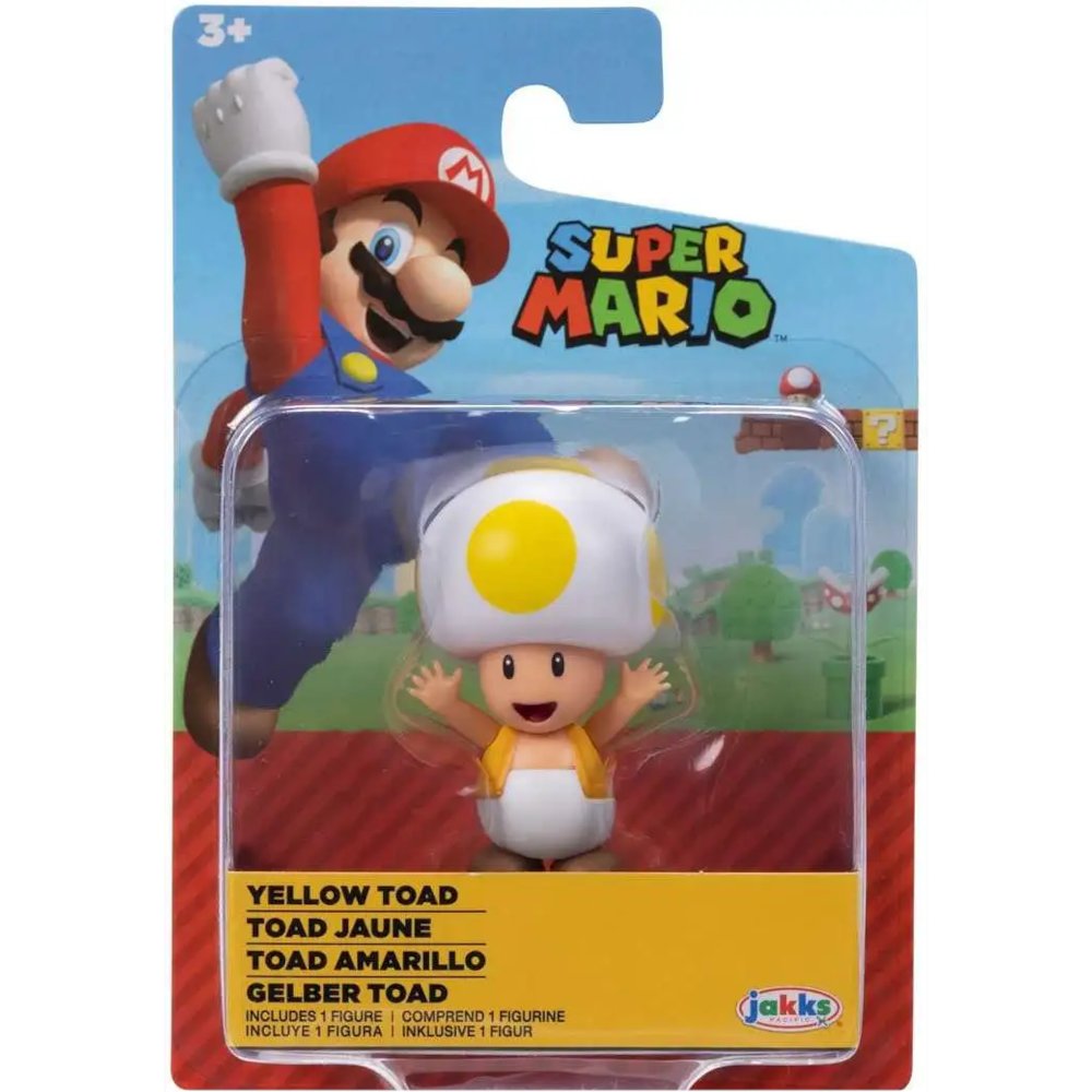 Zdjęcia - Figurka / zabawka transformująca Jakks Super Mario  Figurka Ropuch Yellow Toad 5Cm 