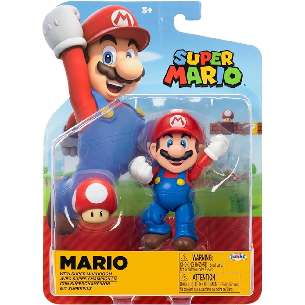 Super Mario Jakks Pacific Oryginalna Ruchoma Figurka Mario Super