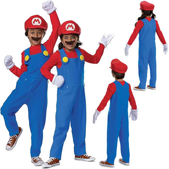 Super Mario kostium, strój karnawałowy 109-126 cm (4-6 lat) - Disguise