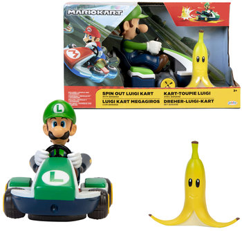 Super Mario Spin Out pojazd Luigi Kart - Jakks Pacific