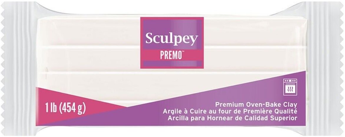 Super Sculpey Glina Do Rzeźbienia Premo White Translucent 454G - Super ...