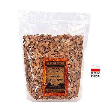 SUPER SMOKE Zrębki do grillowania OLCHA size:XL 5Litrów doypack - Super Smoke