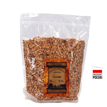 SUPER SMOKE Zrębki do wędzenia OLCHA size: L 5Litrów doypack - Super Smoke