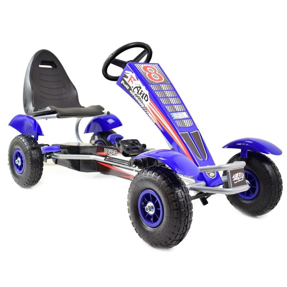Super-Toys, Gokart, niebieski, 121x61 cm