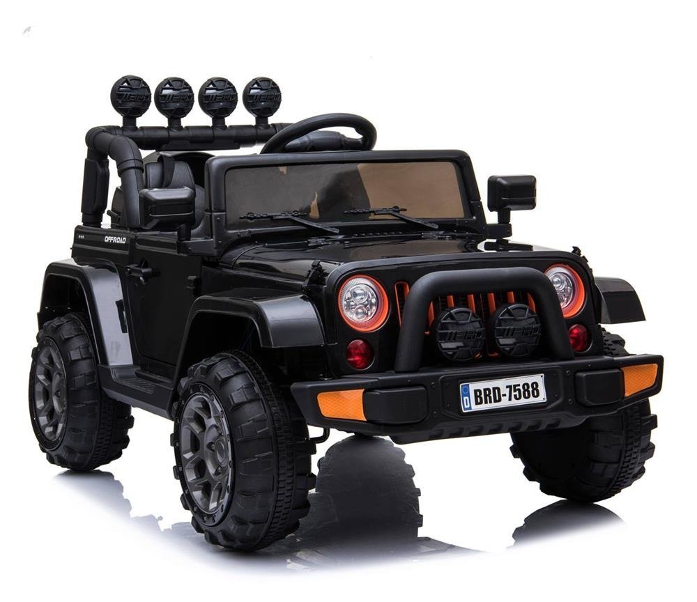 Фото - Дитячий електромобіль Pilot Super-Toys, pojazd na akumulator Jeep fulltime 4X4, 1X12V 7588, czarny 