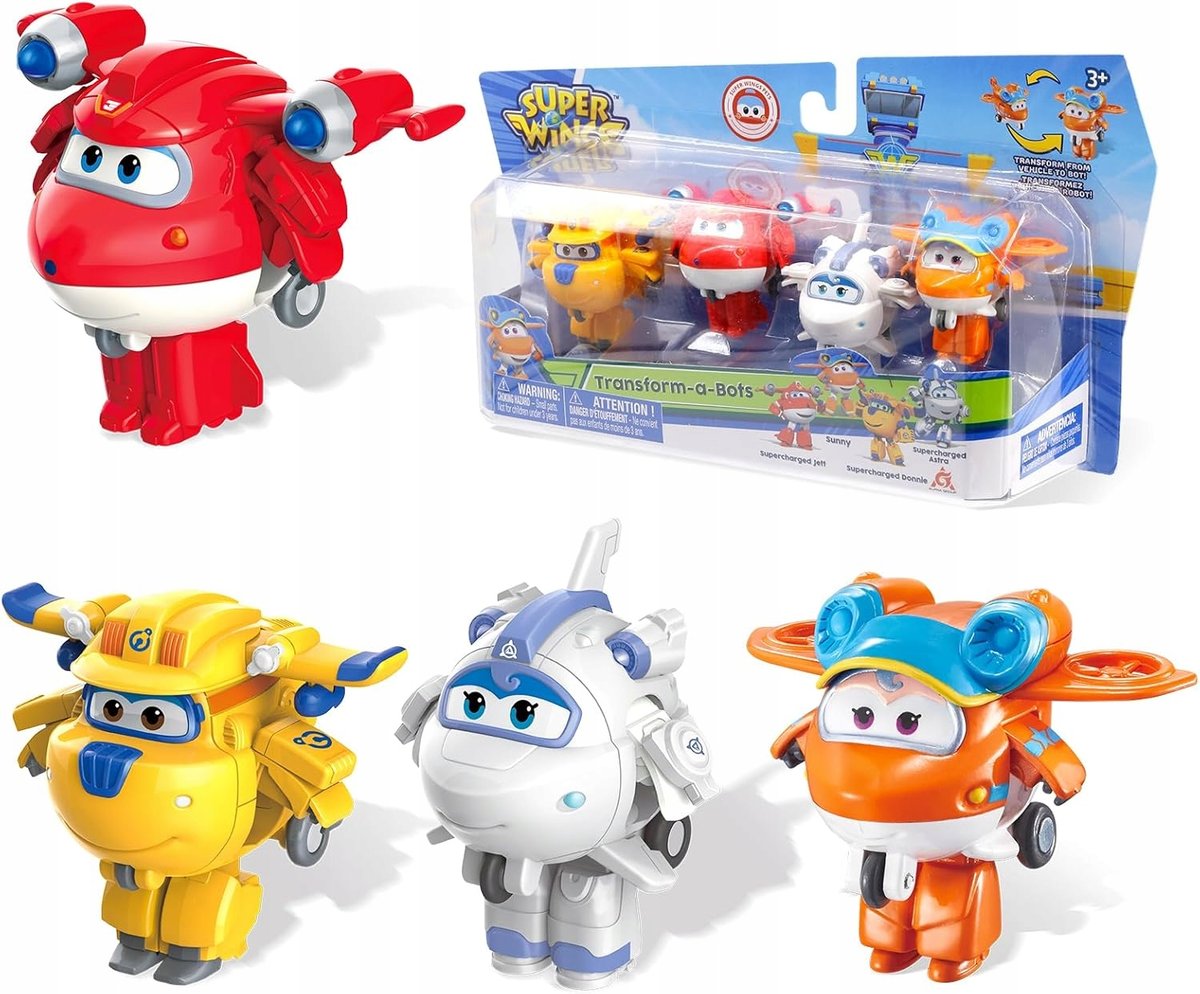 Super Wings Transforming Aeroplane Supercharged Tiki, Hauteur env. 12,7 cm, Transformable Avion Jouet et Figurine de Robot pour Enfant garçons Filles à partir de 3 Ans, Orange Super Wings Transforming Aeroplane Supercharged Tiki, Hauteur env. 12,7 cm, Transformable Avion Jouet et Figurine de Robot pour Enfant garçons Filles à partir de 3 Ans, Orange