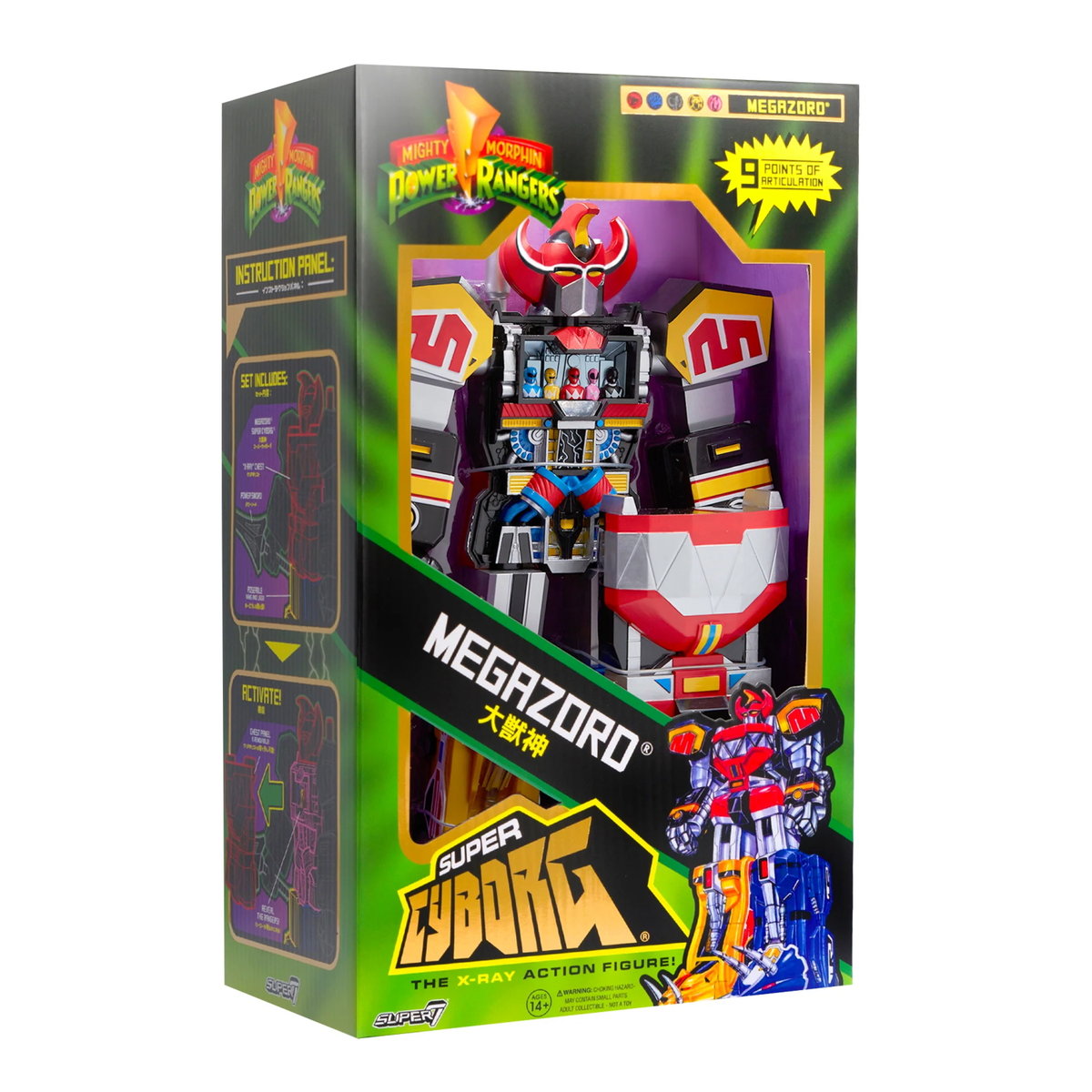 SUPER7 - oryginalna figurka Power Rangers Super Cyborg Megazord Mighty ...