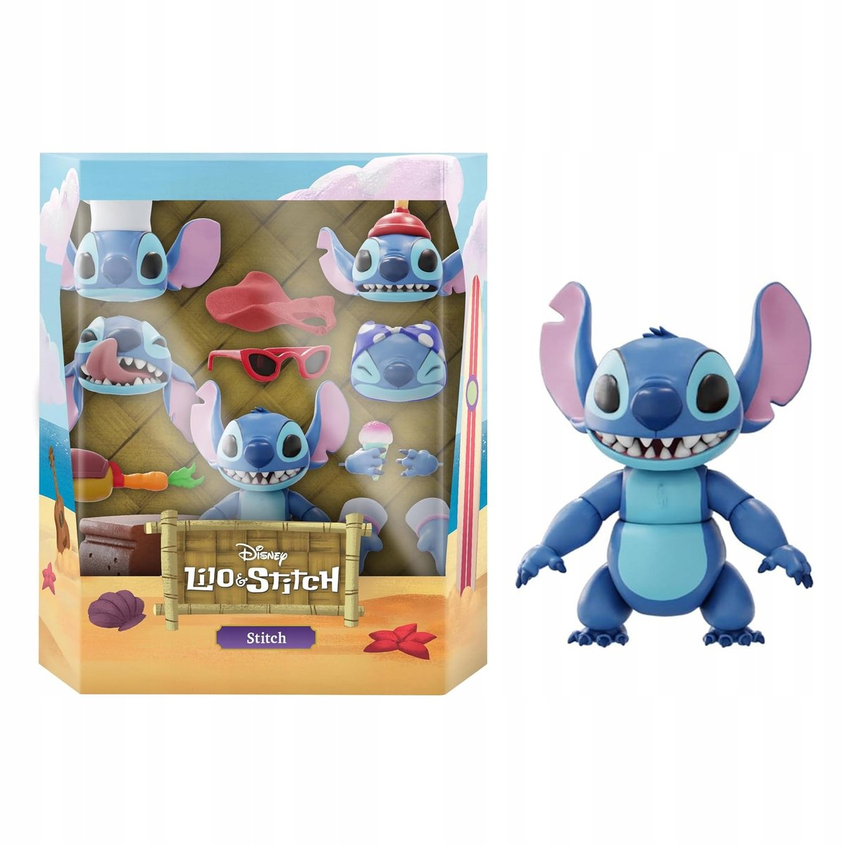 Stich 7 Super7 ULTIMATES! Disney Stitch - 7-calowa figurka akcji Disneya z ...