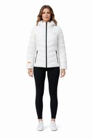 SUPERDRY BIAŁA KURTKA PIKOWANA Z KAPTUREM NA ZAMEK 44 1I1D Superdry