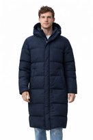 SUPERDRY PIKOWANA KURTKA Z KAPTUREM W KOLORZE GRANATOWYM L I4A Superdry