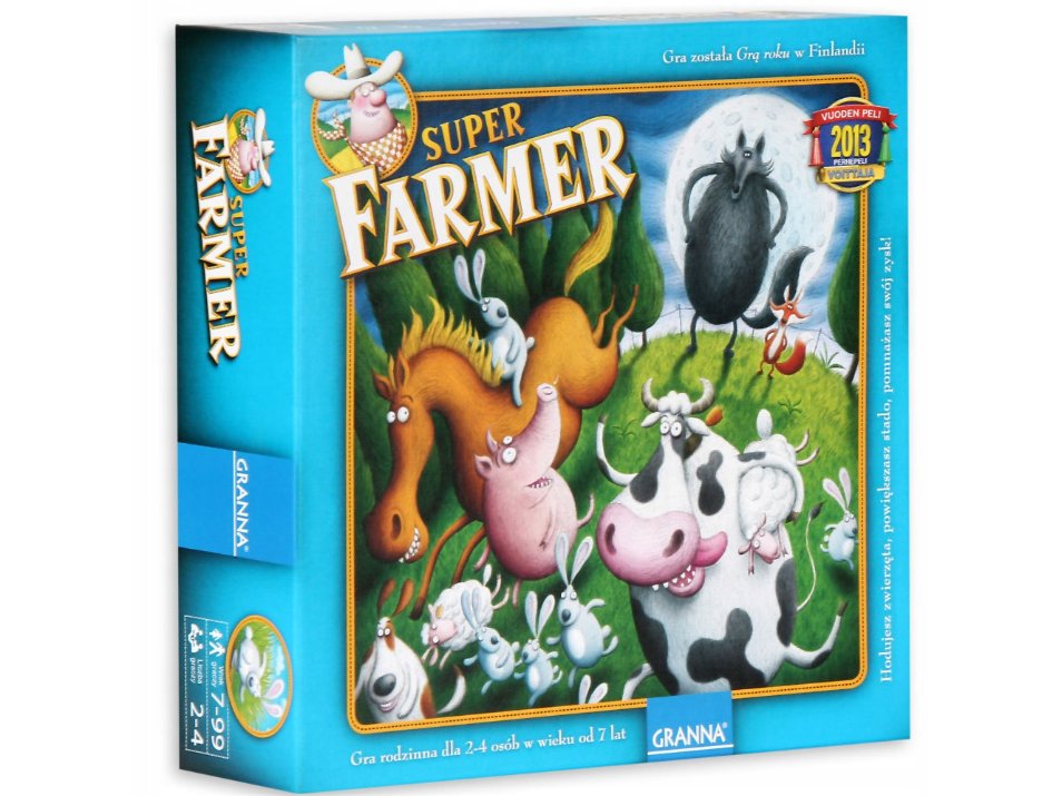 Superfarmer de luxe, gra planszowa, GRANNA