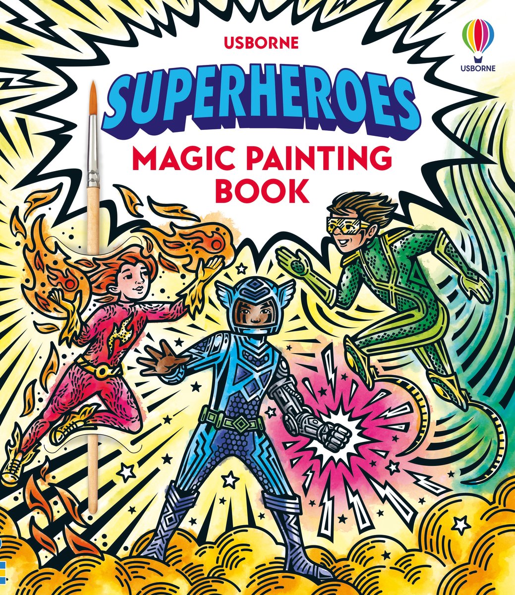 Superheroes Magic Painting Book - Baer Sam | Książka w Empik