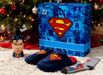 Superman Zestaw Upominkowy z Kapciami i Skarpetami - Prezent dla Mężczyzny Aura