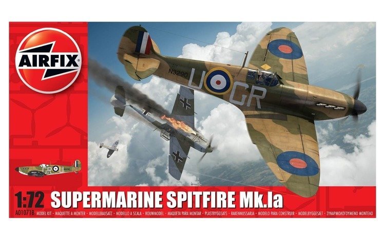 Фото - Збірна модель AIRFIX Supermarine Spitfire Mk.Ia model  A01071B 