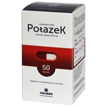Suplement diety, Adamed, Potazek, 50 kapsułek - Adamed