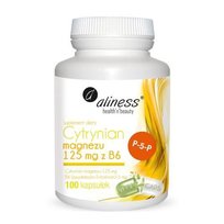 Suplement diety, Aliness Cytrynian Magnezu 125 mg z B6, 100 kaps. Aliness