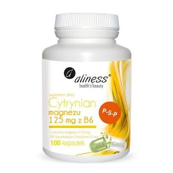 Suplement diety, Aliness Cytrynian Magnezu 125 mg z B6, 100 kaps. - Aliness