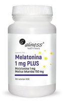 Suplement diety, ALINESS Melatonina 1mg Plus, 100 tabletek Aliness
