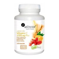 Suplement diety, ALINESS Witamina C 1000 mg Plus - 100 kapsułek