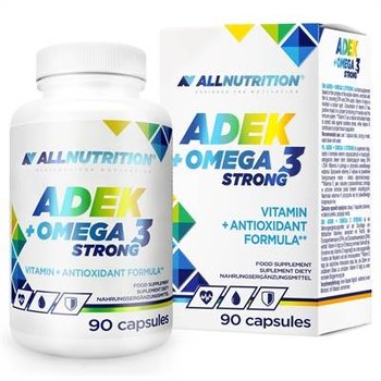 Suplement diety, Allnutrition Adek + Omega 3 Strong 90 Kap - Allnutrition