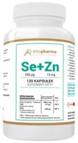 Suplement diety, Altopharma, Selen 200µg + Cynk 15mg + Prebiotyk, 120 Kaps. Alto Pharma