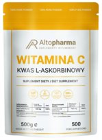 Suplement diety, AltoPharma, Witamina C w proszku 100% Kwas L-askorbinowy, 500g ALTO PHARMA