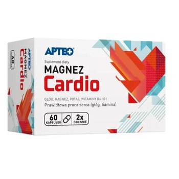 Suplement diety, Apteo, Magnez Cardio, Prawidłowa Praca Serca, 60 Kaps. - APTEO