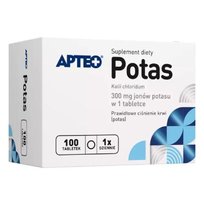 Suplement diety, Apteo, Potas, 100 tabl. APTEO