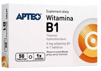 Suplement diety, Apteo, Witamina B1 Serce Układ Nerwowy, 50 Tab. APTEO